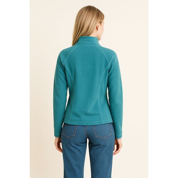 The North Face | Women’s Teal Blue Quarter-Zip Fleece Pullover Size M | EUC - Picture 2 of 11